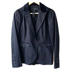 Calvin Klein black pleated blazer